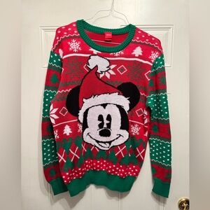 Disney, Mickey Mouse, Christmas Ugly Gun Christmas Sweater Sz Large